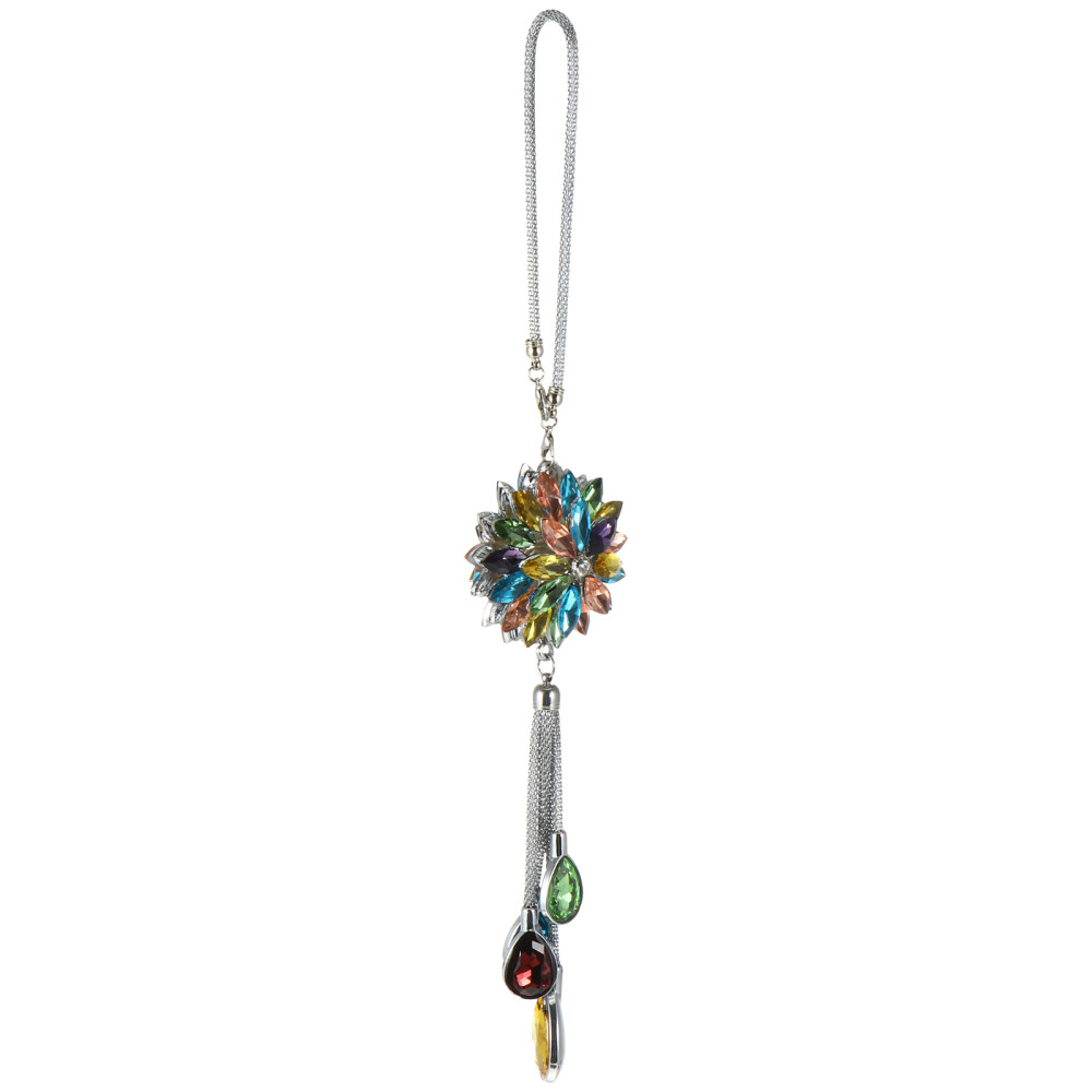 Camellia Crystal Car Pendant Affordable Hanging Durable Accessory