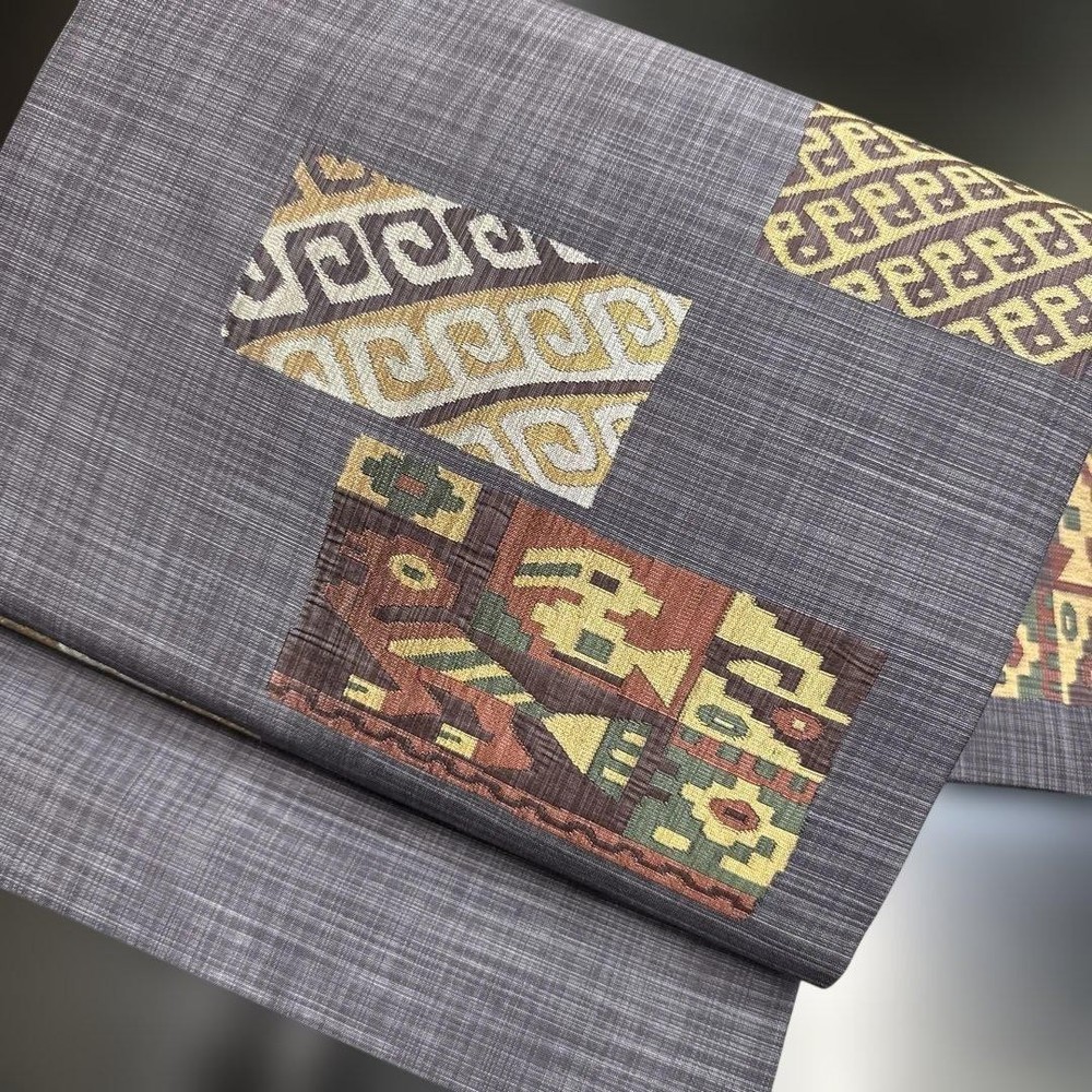 Nagoya Obi 9cm Pure Silk Kimono Belt 355cm x 31cm Good Condition