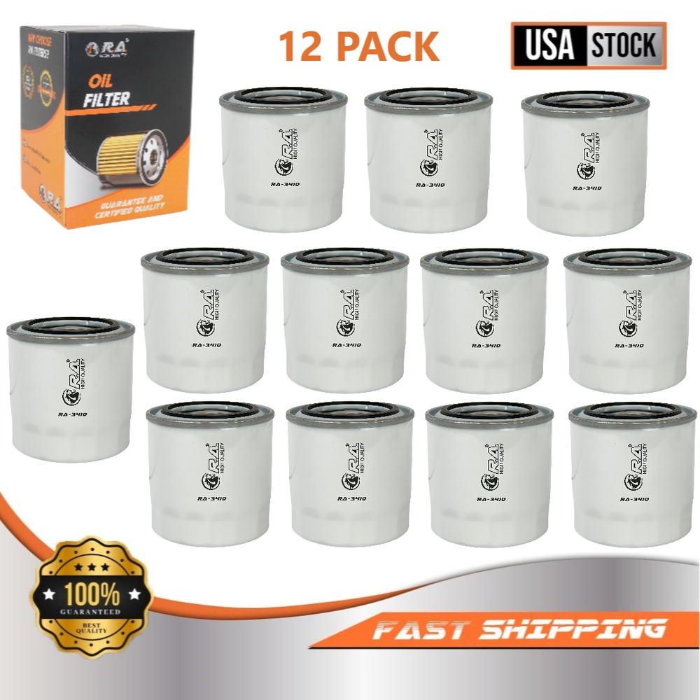 Engine Oil Filter (12 Pack) For CHEVROLET SILVERADO 4500 HD 2019 V8 6.6L