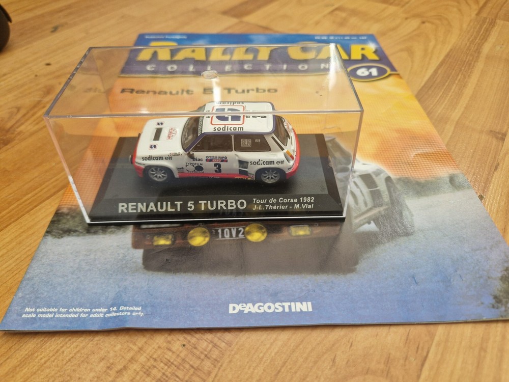 IXO DEAGOSTINI 1/43 RENAULT 5 TURBO TOUR DE CORSE 1982 CAR + MAG