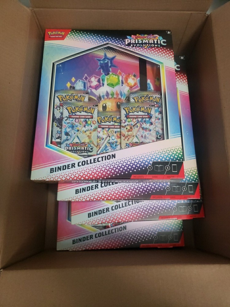 4x Binder Collection SV8.5 Prismatic Evolutions Pokemon TCG Sealed