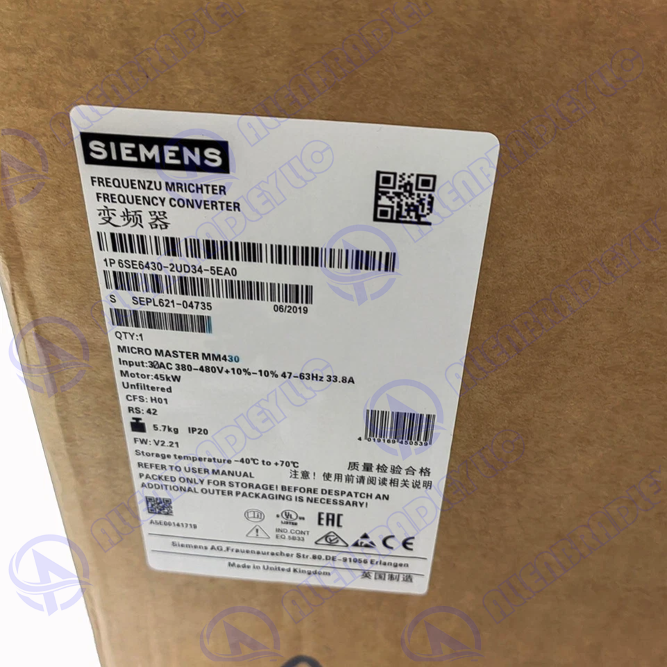 6SE6430-2UD34-5EA0 Siemens MICROMASTER 430 Nofilter Fast Shipping GQZ1