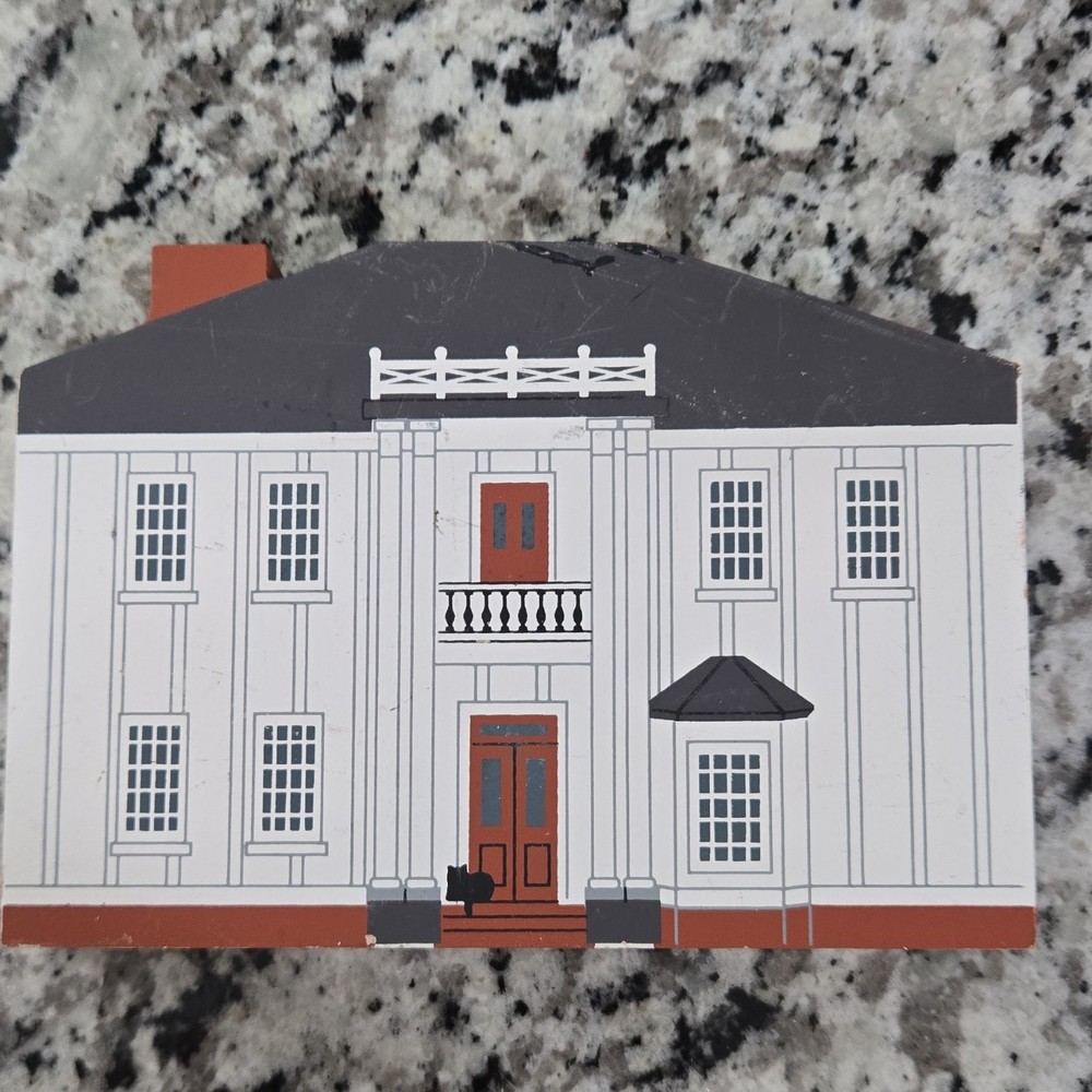 Cat's Meow Village Pearl S. Buck Birthplace Wood Signed Faline 1993