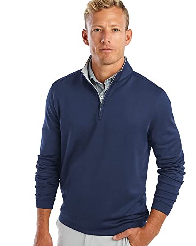 Johnnie-O johnnie-O Diaz Performance 1/4 Zip Mens Sweater Black : SM,