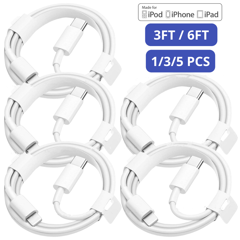 USB C Type C PD 20W Fast Charging Charger Cable For iPhone 14 13 12 11 XR 8 iPad