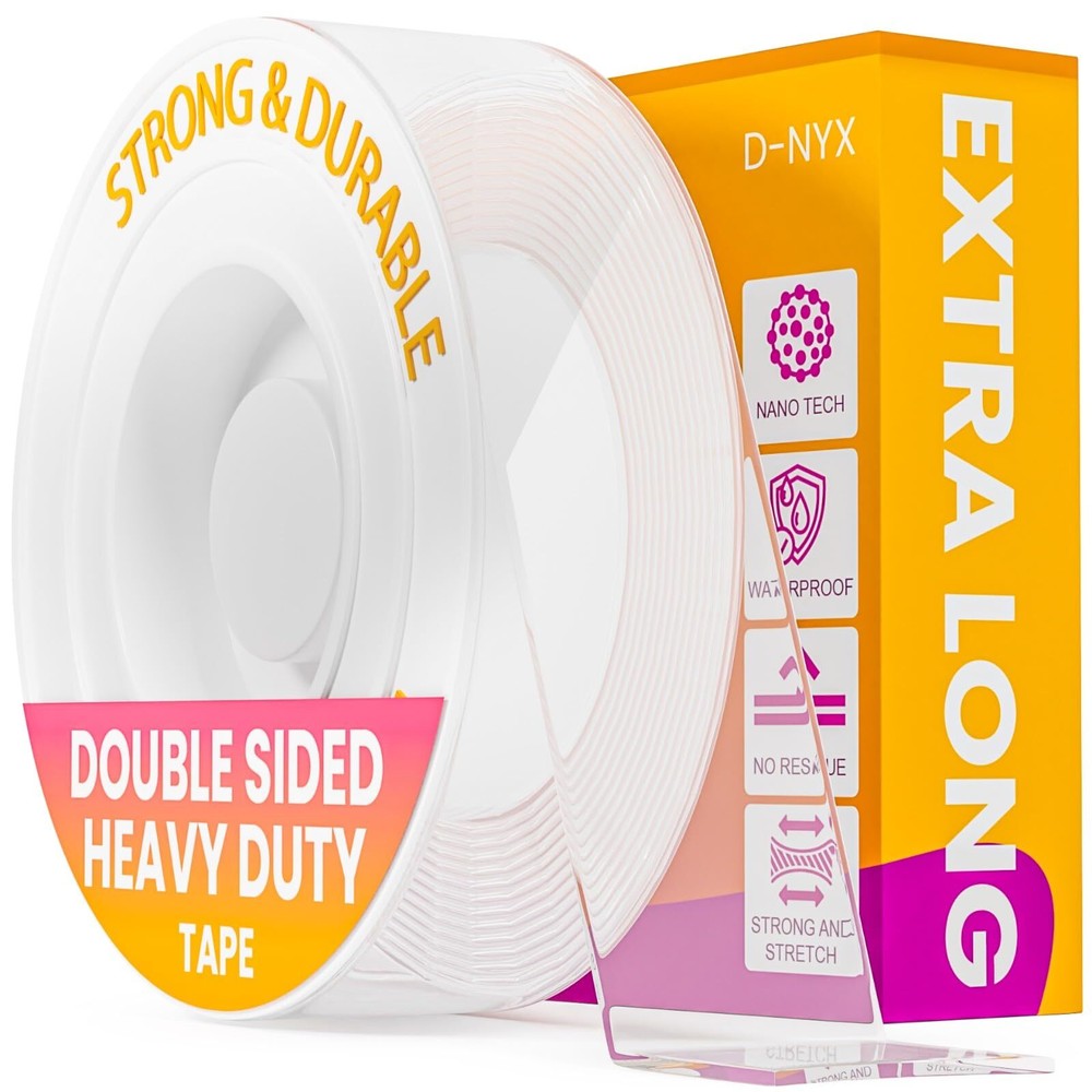 Double Sided Tape Sticky Dot Stickers Removable Putty No Trace Clear Sticky T...