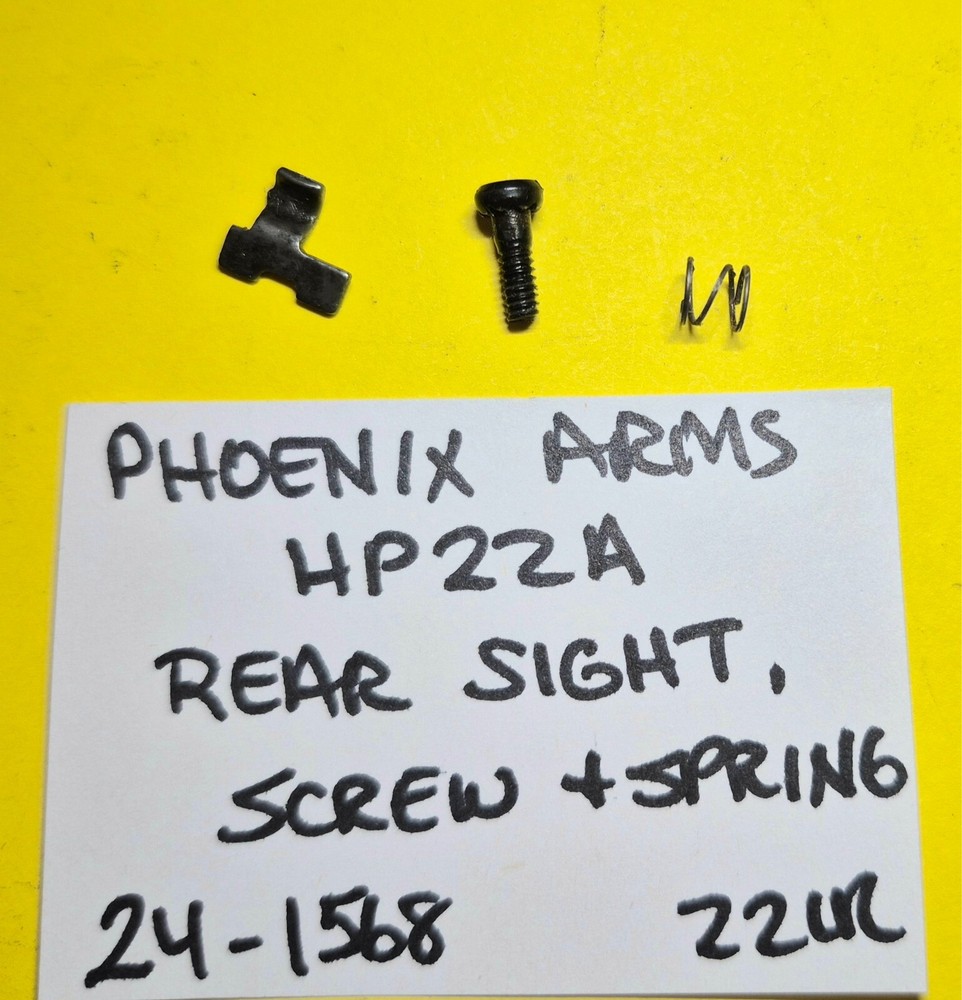 Phoenix Arms HP22A .22 LR Rear Sight with Screw and Spring #24-1568
