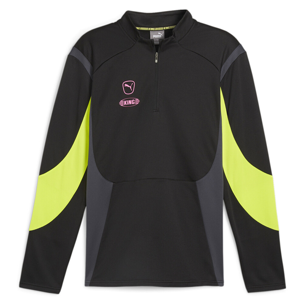 Puma King Pro Quarter Zip Pullover Sweatshirt Mens Black  65834805