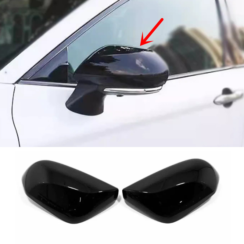For Toyota Camry 2018-2025 Bright Black Side Mirrors Rearview Cover