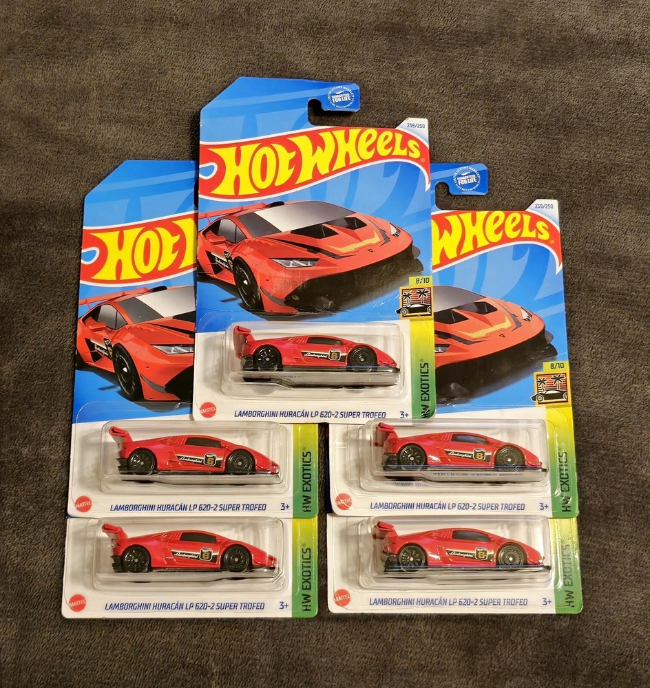 Hot Wheels Lamborghini Huracan LP 620-2 Super Trofeo Lot Of 5