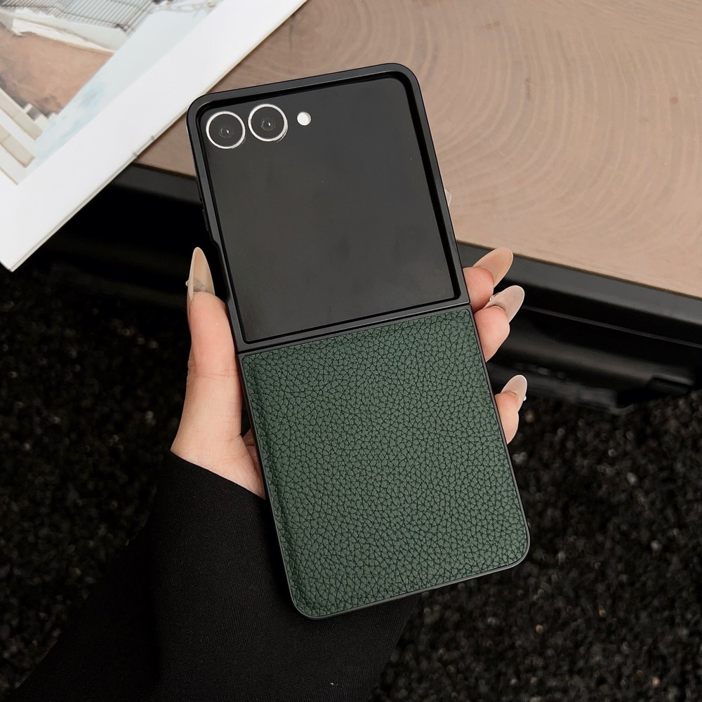 Slim Shockproof Leather Case For Samsung Galaxy Z Flip 7 6 5 4 3 Anti Drop Cover