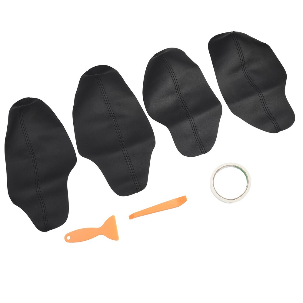 4PCS Leather Door Armrest Cover Trim Car Accessories for Civic Sedan 2022