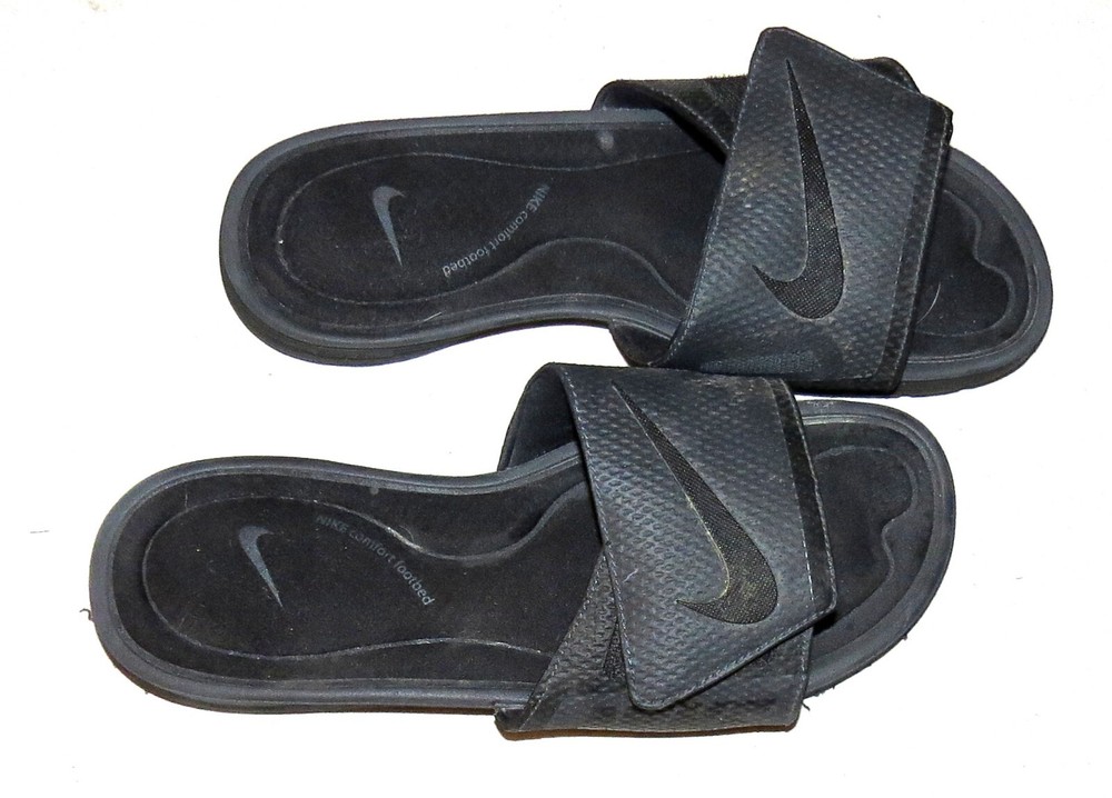 Nike Black Slide Sandals for Men Size 10 Comfortable Casual Footwear
