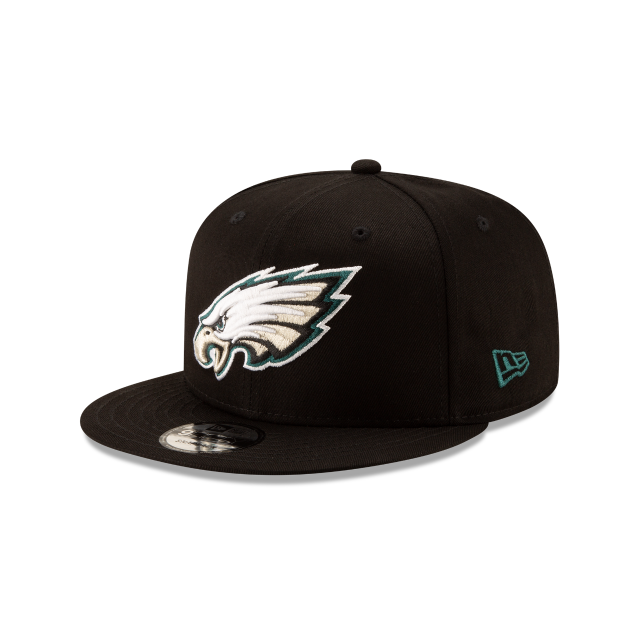 Philadelphia Eagles NFL Black Adjustable Snapback Cap by New Era NWT