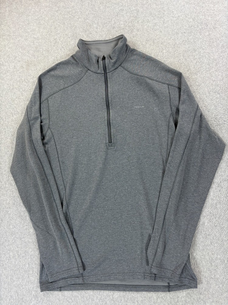 Patagonia Capilene 3 1/4 Zip Base Pullover (Men's Medium) Gray