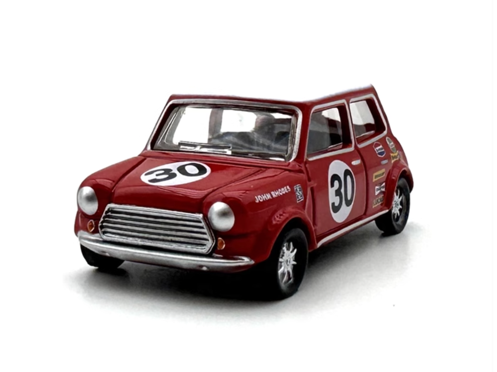 BN 1:76 Red Mini BMC Classic Competition #30 Sports Model Diecast Metal Car
