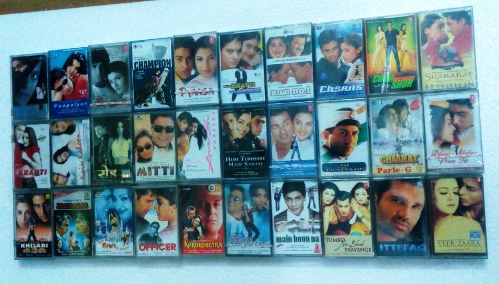 BOLLYWOOD LOT 321X Cassette Audio Tapes RARE Hindi Old/New many sealed FREE GIFT