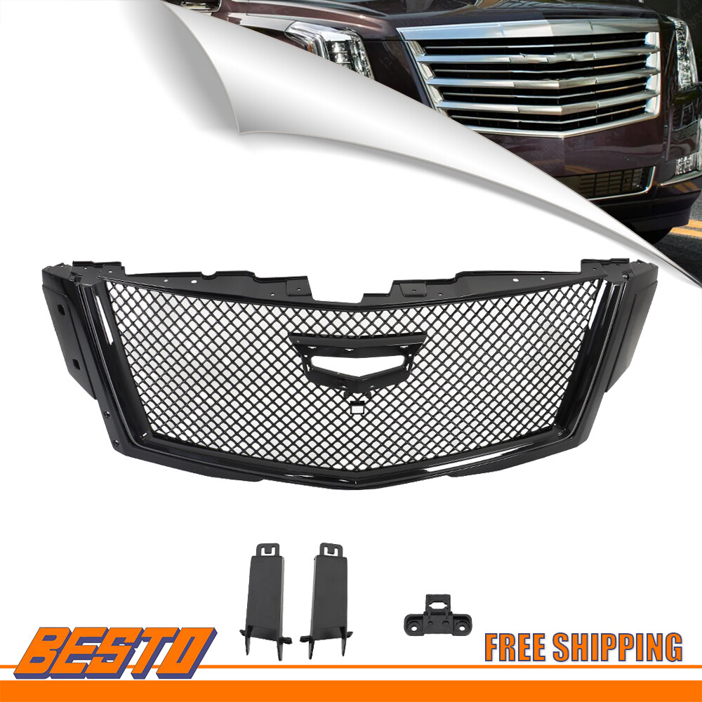 Front Bumper Grille Upper Honeycomb Mesh Grill For 2015-2020 Cadillac Escalade