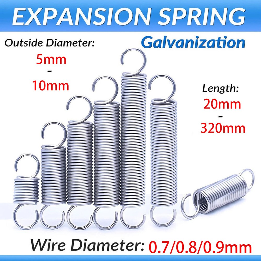 Galvanized Expansion Spring for Stand Tension Extension Various Sizes