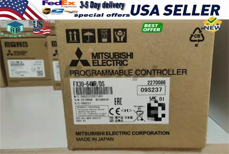 1PCS NEW IN BOX Mitsubishi PLC FX3U-64MR-DS FX3U-64MR/DS Expedited Shipping