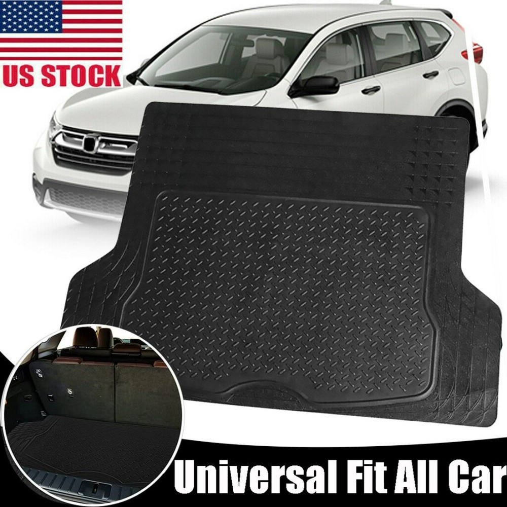 Waterproof Car Rear Trunk Floor Mat Cargo Boot PVC Liner Heavy Duty Universal US