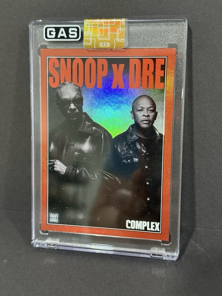 SNOOP DOG x DOCTOR DRE GAS Trading Cards x COMPLEX  #1/5 ORANGS HOLO - Rare