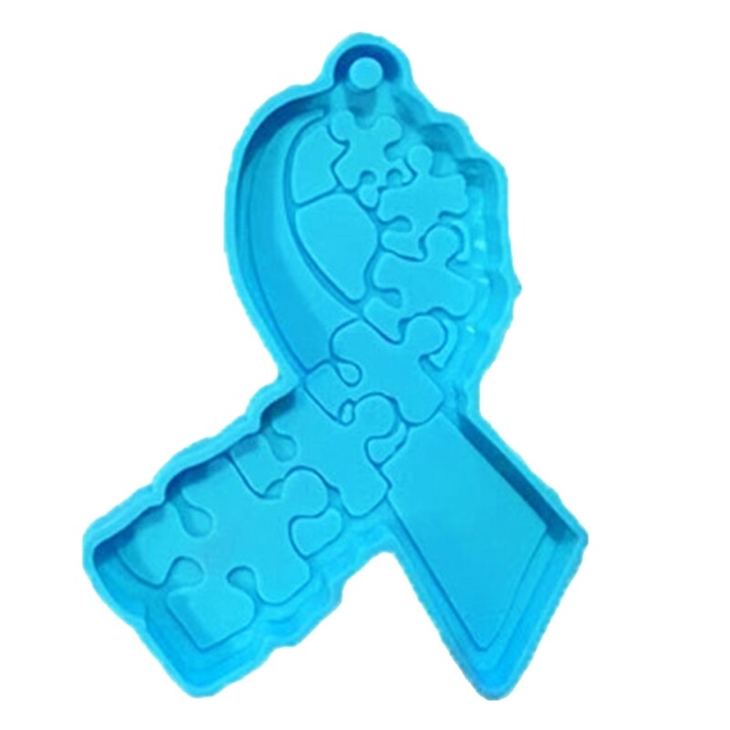 Silicone Epoxy Resin Ribbon Molds with Holes for DIY Jewelry Making