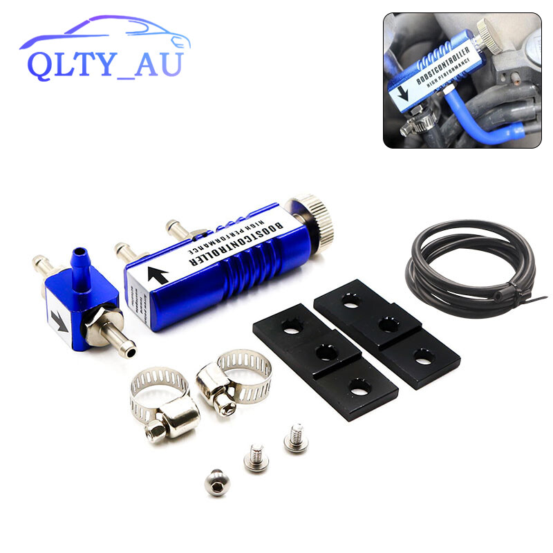 Blue Manual Turbo Turbocharger Adjustable 1-30 Psi Racing Boost Controller Kit