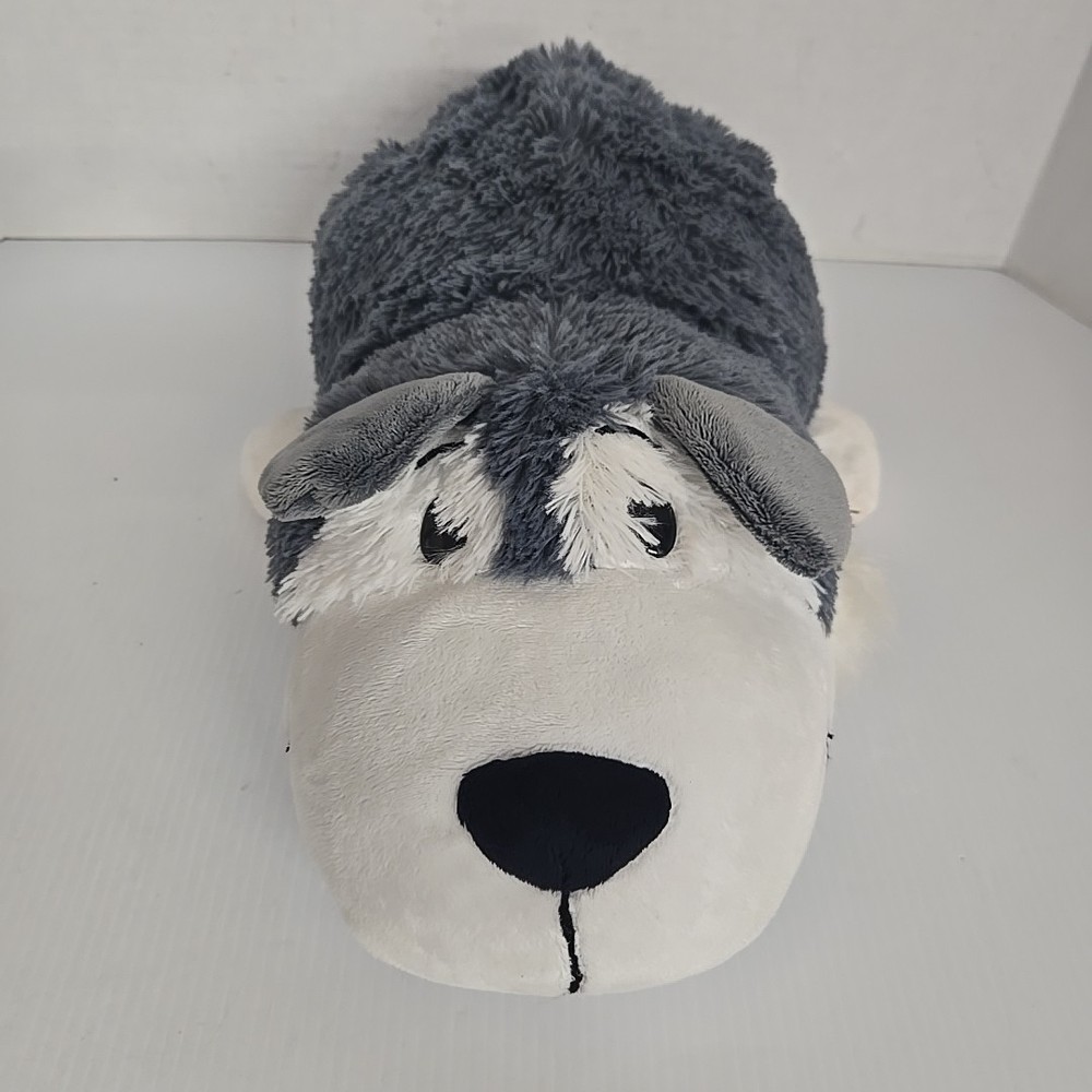 FLIP A ZOO Reversible Plush Stuffed Husky Dog and Polar Bear Toy  