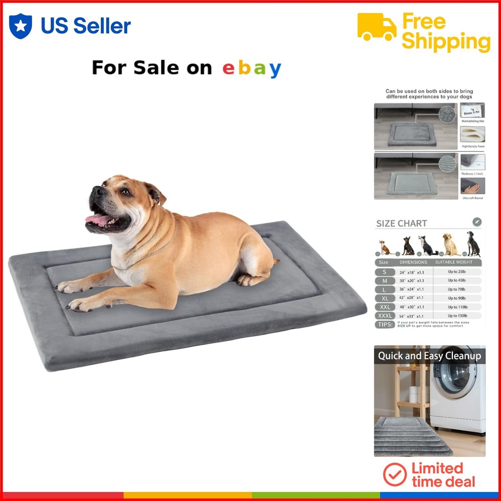 Reversible Waterproof Washable Dog Bed Mat for All Breed Sizes