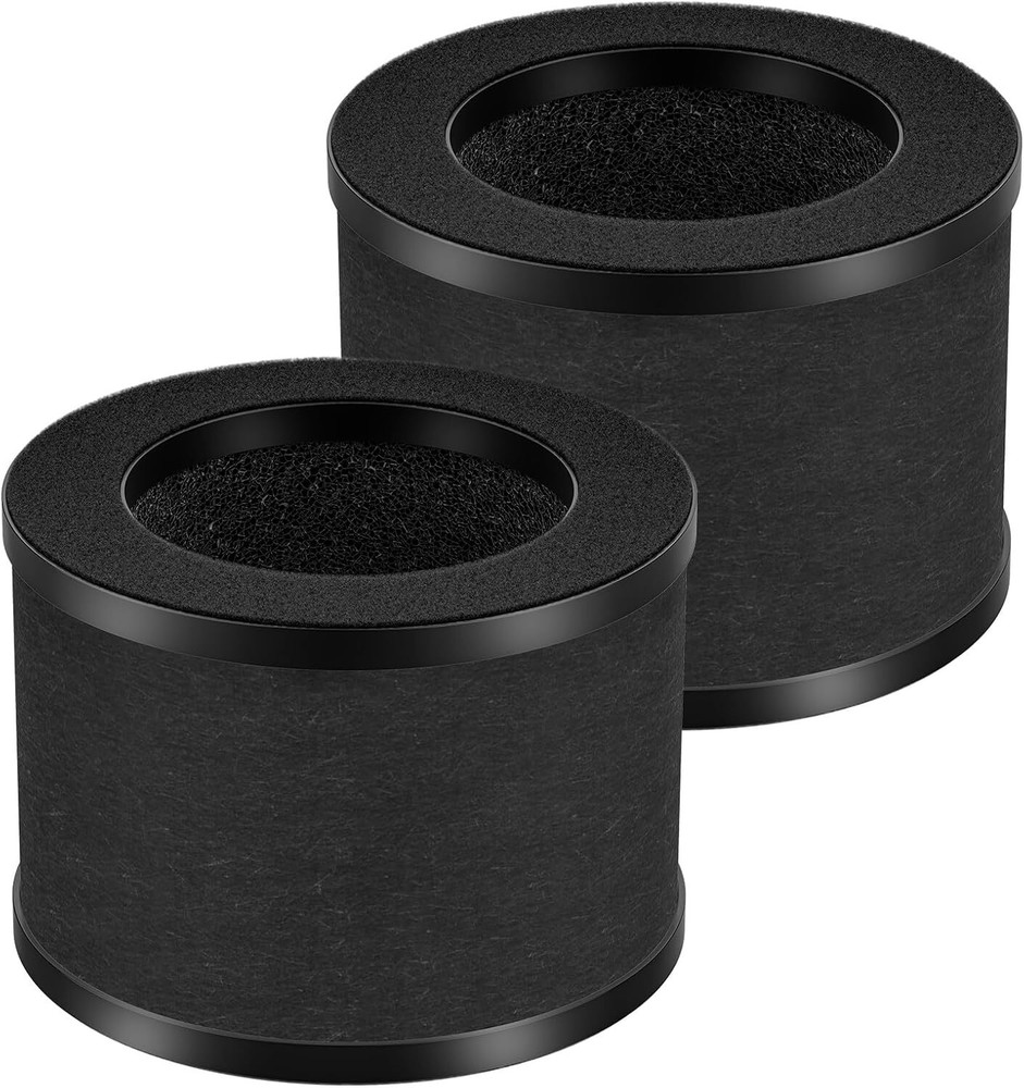 2 Pack TZ-K1 True HEPA Replacement Filter Compatible with FreAire Black