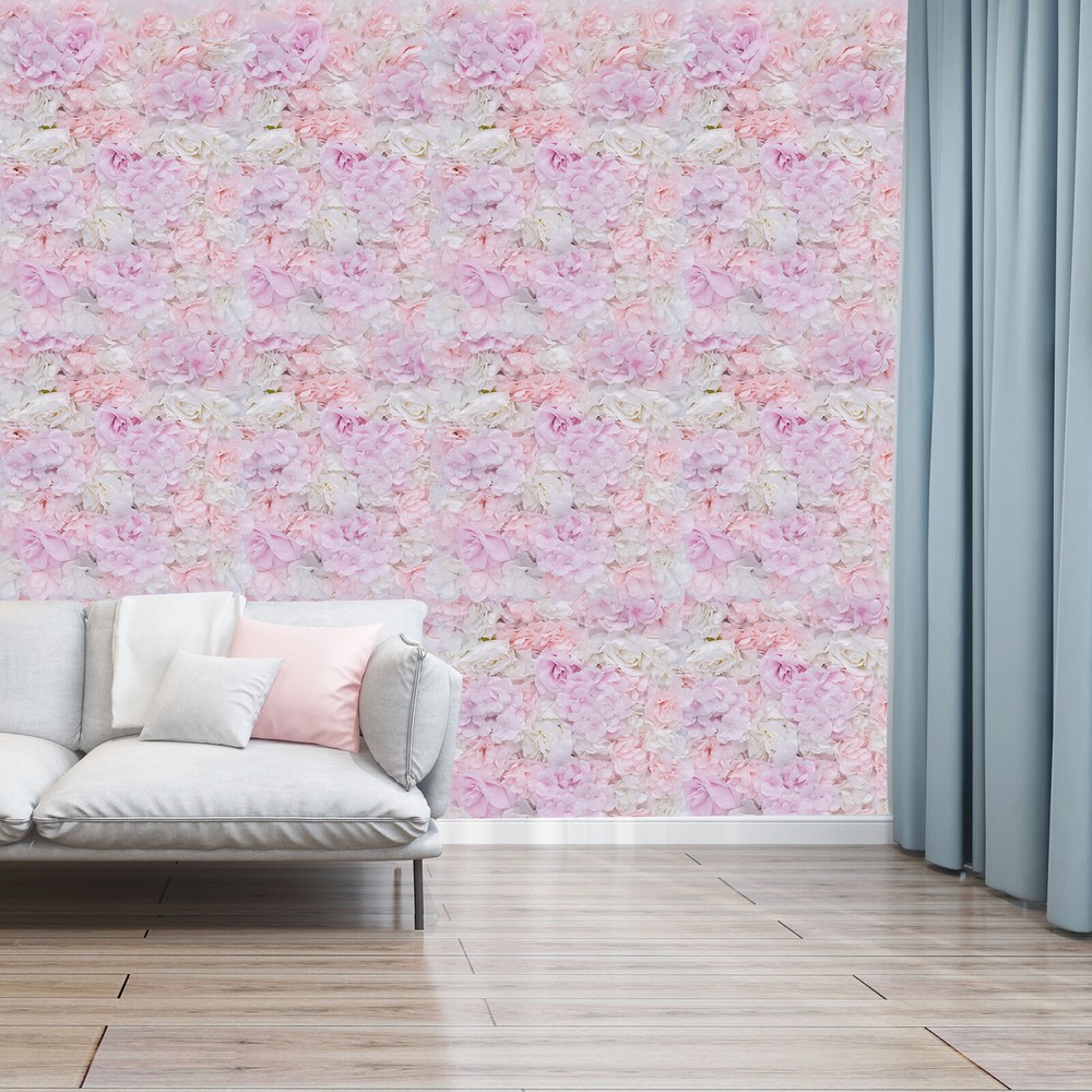 12Pcs Artificial Silk Flower Wall Panel Wedding Party Mat Venue Decorations