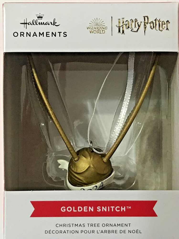2024 Harry Potter Golden Snitch Christmas Tree Ornament by Hallmark