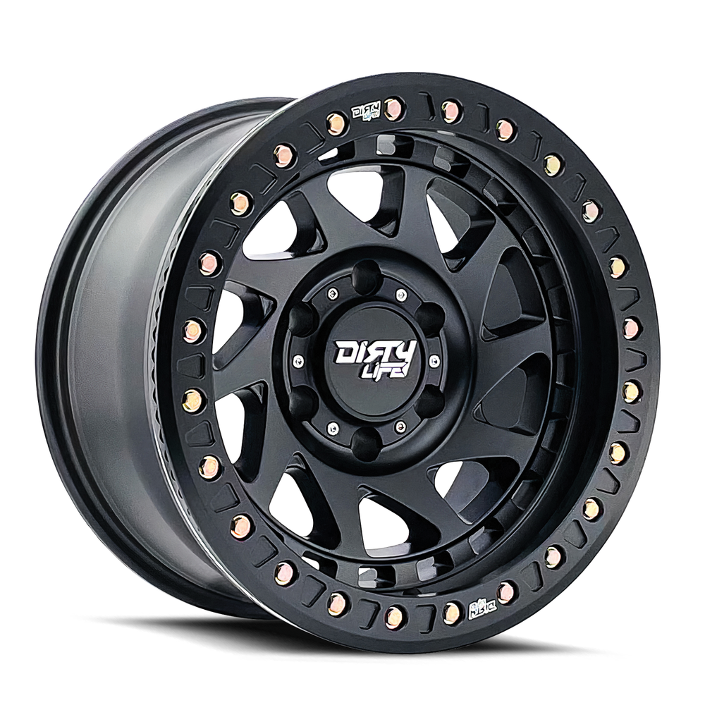 DIRTY LIFE ENIGMA RACE 9313 MATTE BLACK 17X9 6-139.7 -38MM 106MM