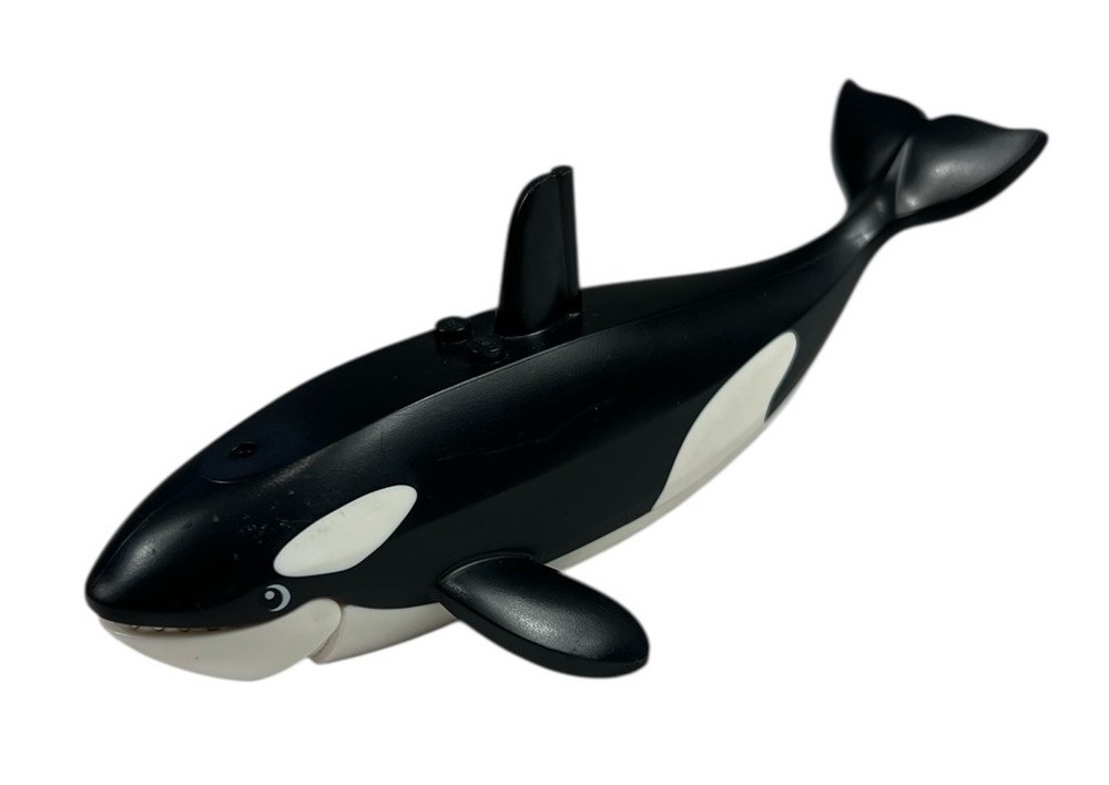 Lego City Killer Whale - Orca with Molded White Spot, Printed Eyes With Jaw
