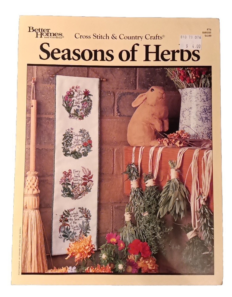 SEASON OF HERBS Cross Stitch And Country Crafts By Better Homes And Garden