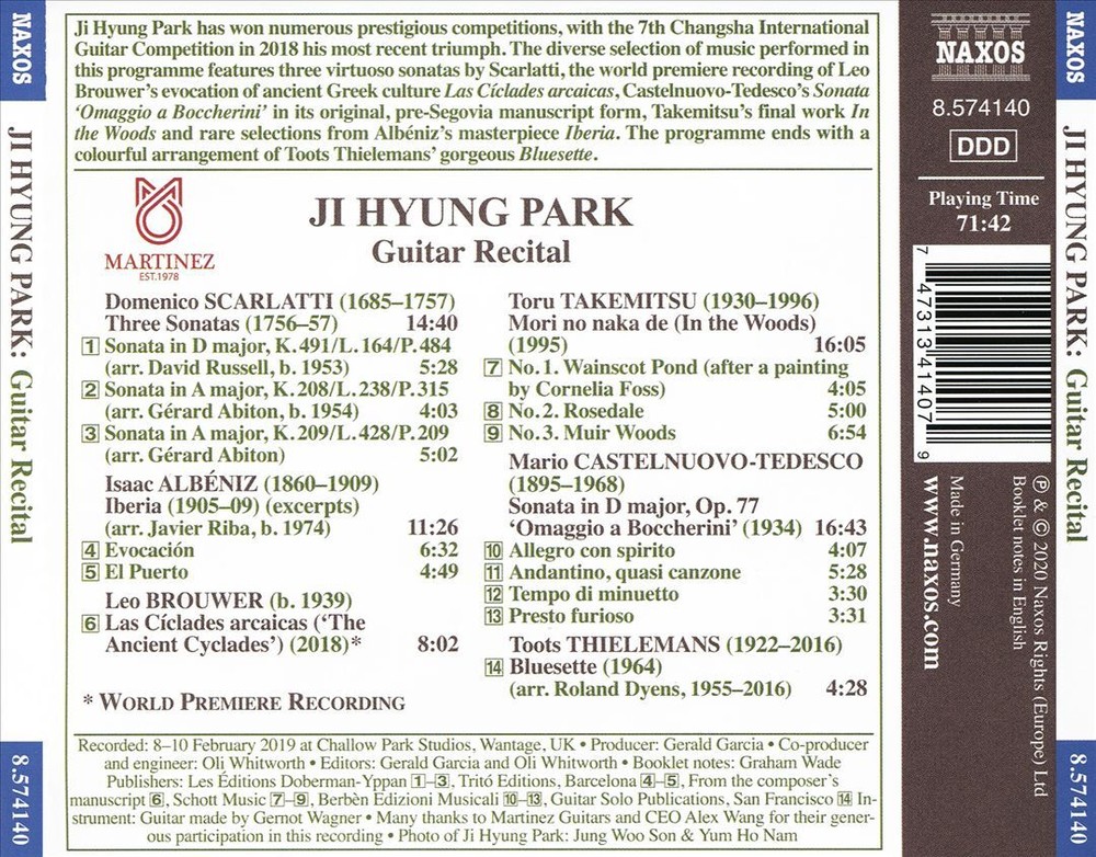 JI HYUNG PARK JI HYUNG PARK: WINNER 2018 CHANGSHA INTERNATIONAL GUITAR FESTIVAL