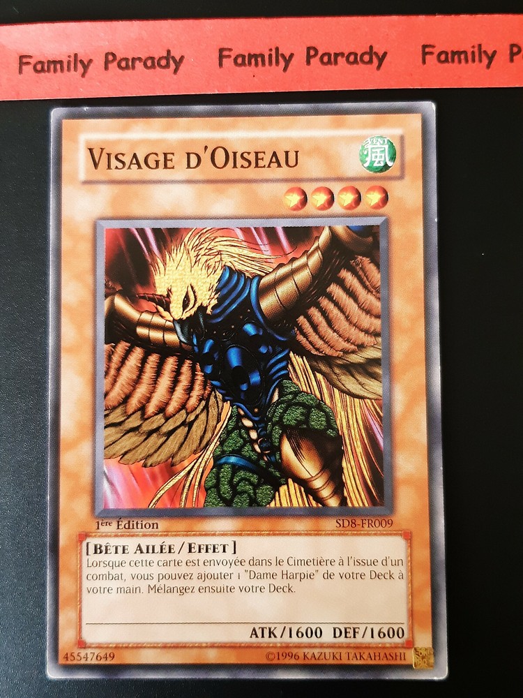 Bird Face SD8-FR009 Yu-Gi-Oh! Card 1st Edition Occ