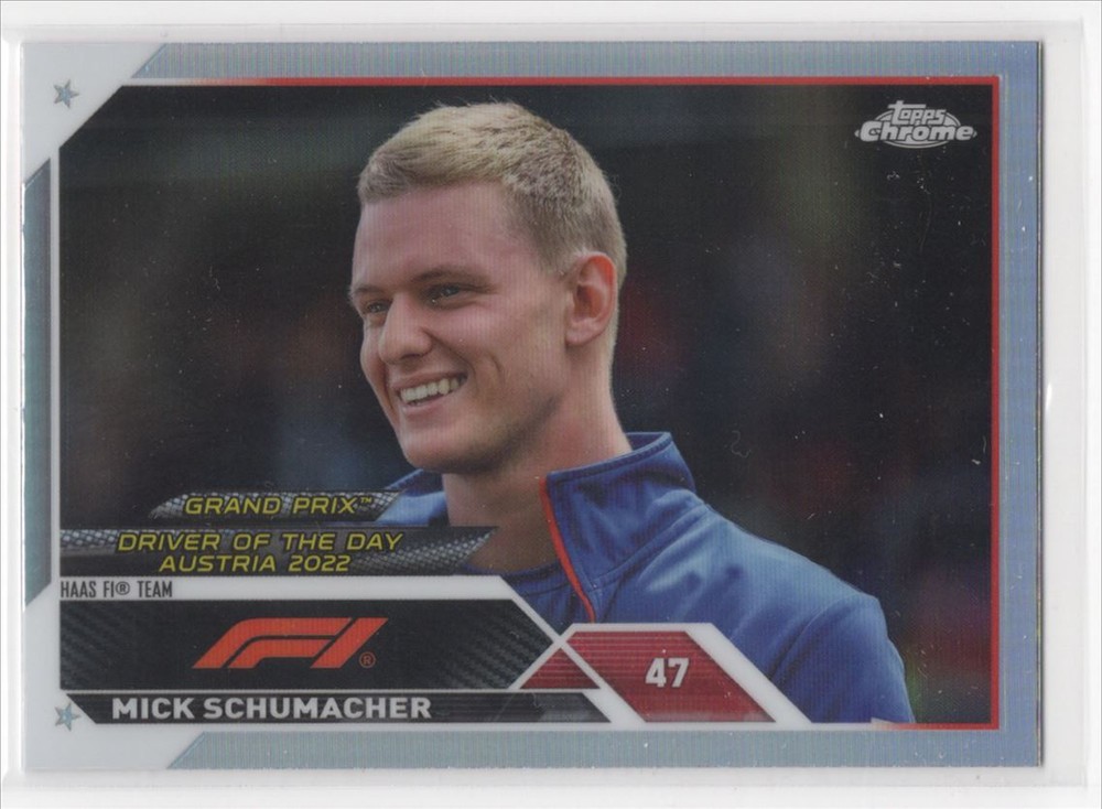 2023 Topps Chrome Formula 1 Refractor Mick Schumacher Haas F1 Team #176
