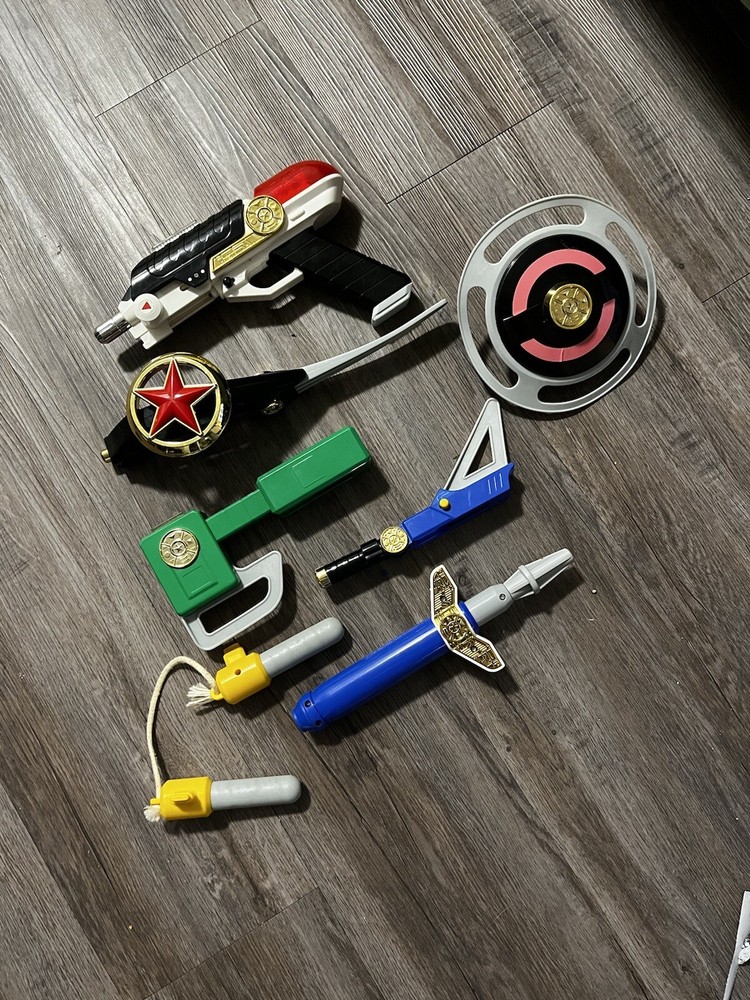 Power Rangers ZEO 1996 Weapons Set LOT
