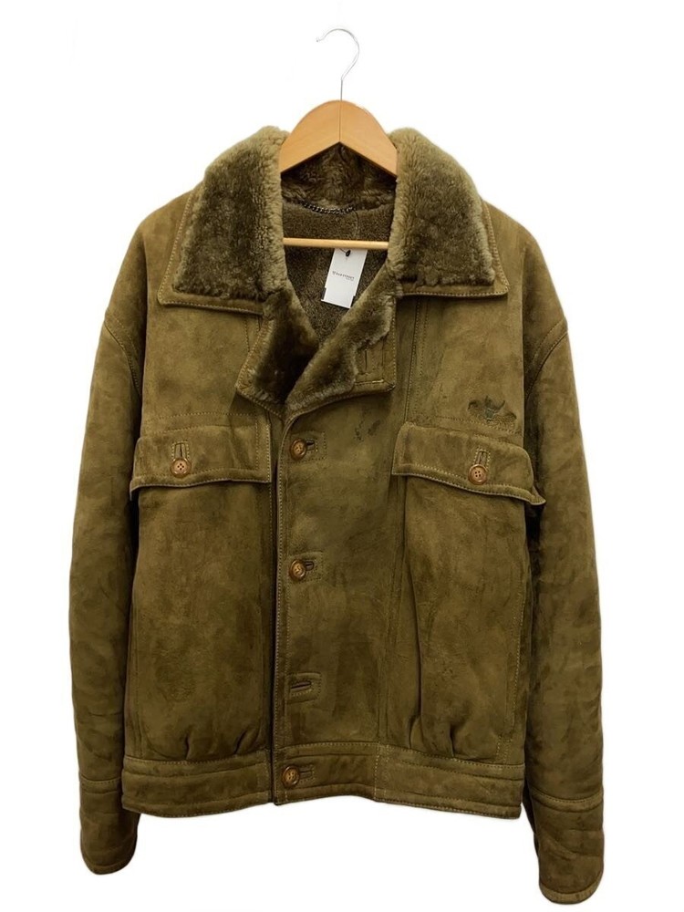 Leather Jacket Blouson/-/Wool/Cml/Plain 3404