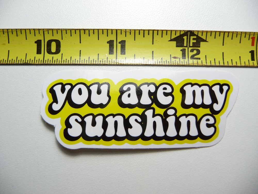 YOU ARE MY SUNSHINE DECAL STICKER GLOSSY MOTIVATIONAL POSITIVE ATTITUDE