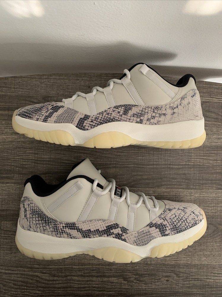 Size 12 - Nike Air Jordan 11 Retro Low Light Bone Snakeskin 2019