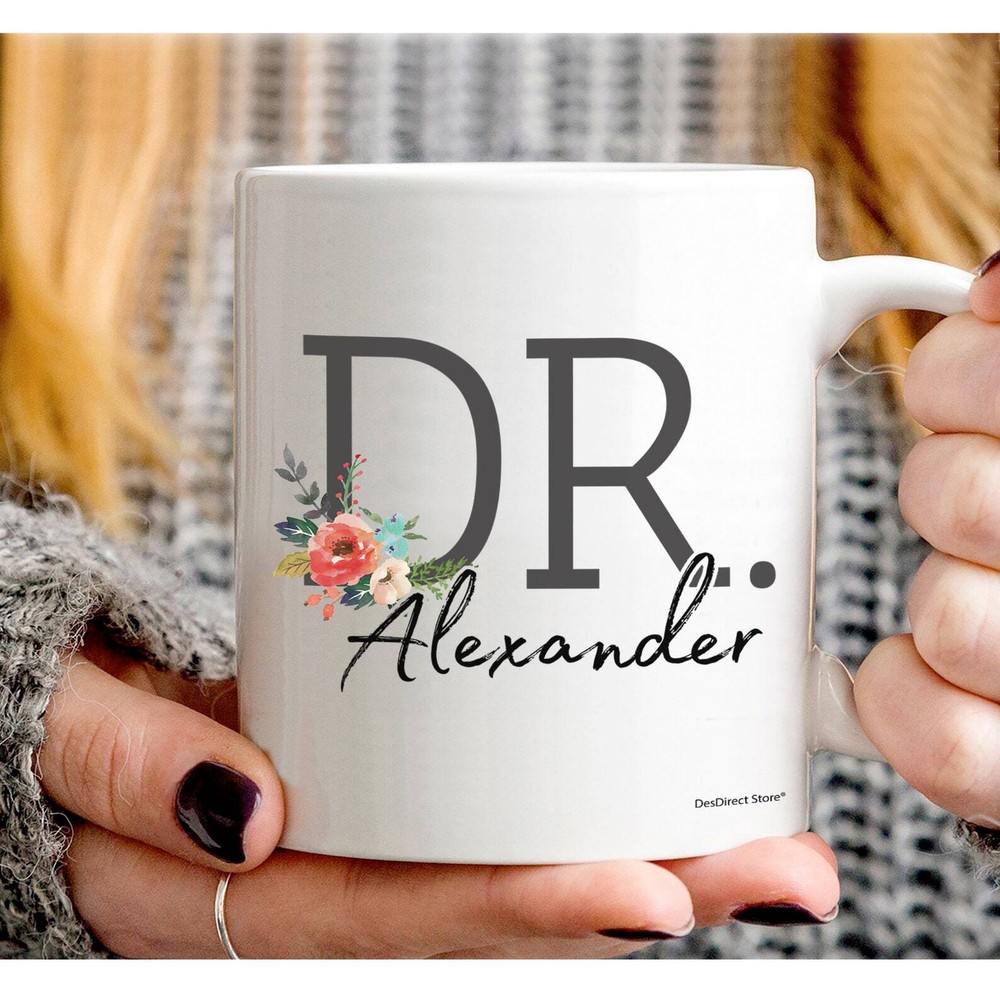Custom Name Coffee Mug For Doctor Gifts Personalized Graduation Presents Customi