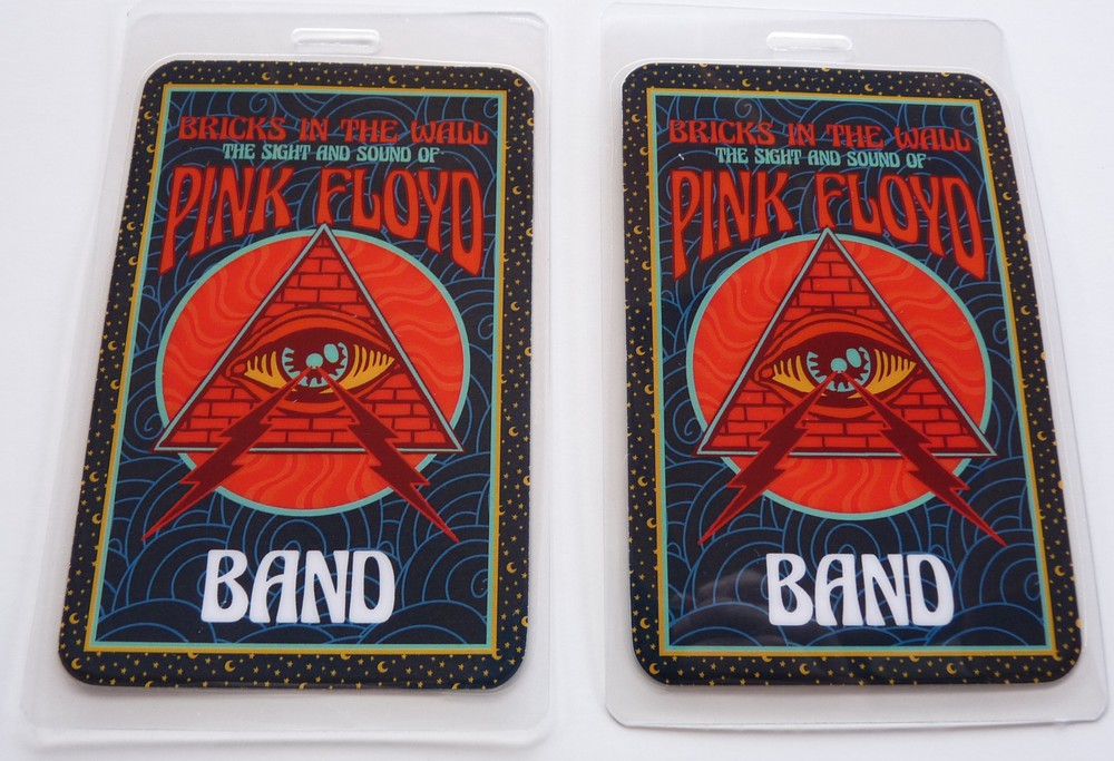 Bricks In The Wall Sight Sound Pink Floyd Tour Band Backstage Pass Laminate D17
