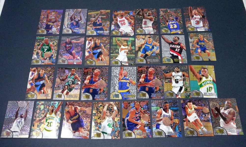 Lot of 29 1995-96 Fleer Metal Basketball Cards - Big Names - Some Dupes