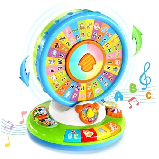 Musical Spin & Sing Alphabet Zoo Toy for Toddlers Ages 1 2 3 Years Old Boys Girls