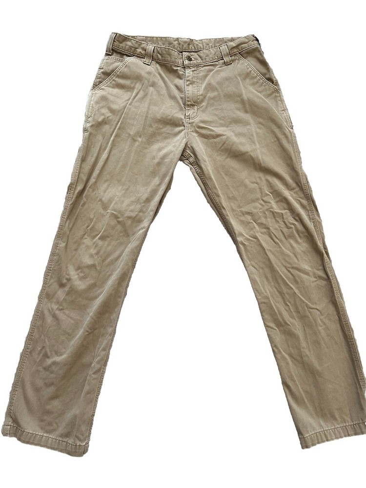 Carhartt Canvas pants 36x34, Read Description, Tan, Work Pants