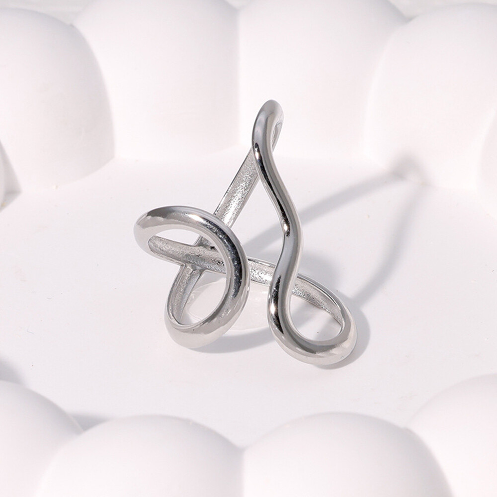 Women Rings Simple Irregular Shape Fashion Jewelry Finger Ring Open Ring Gift