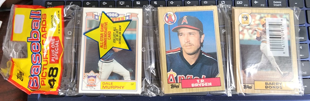1987 Topps Baseball Unopened Rack Pack Sale - Barry Bonds   Showing